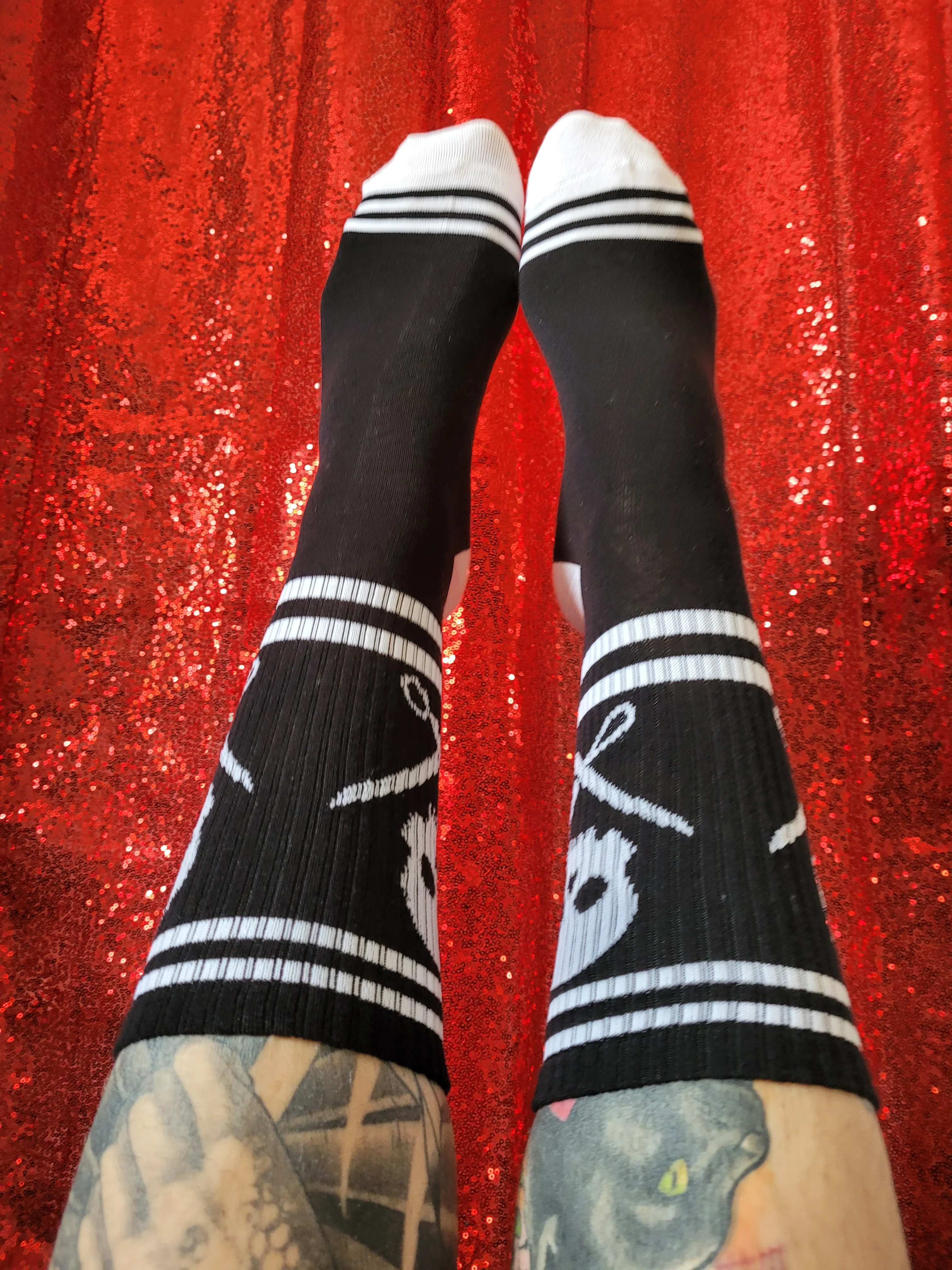 Abernathy's Skull and Scissors Crew Sock - Image 4