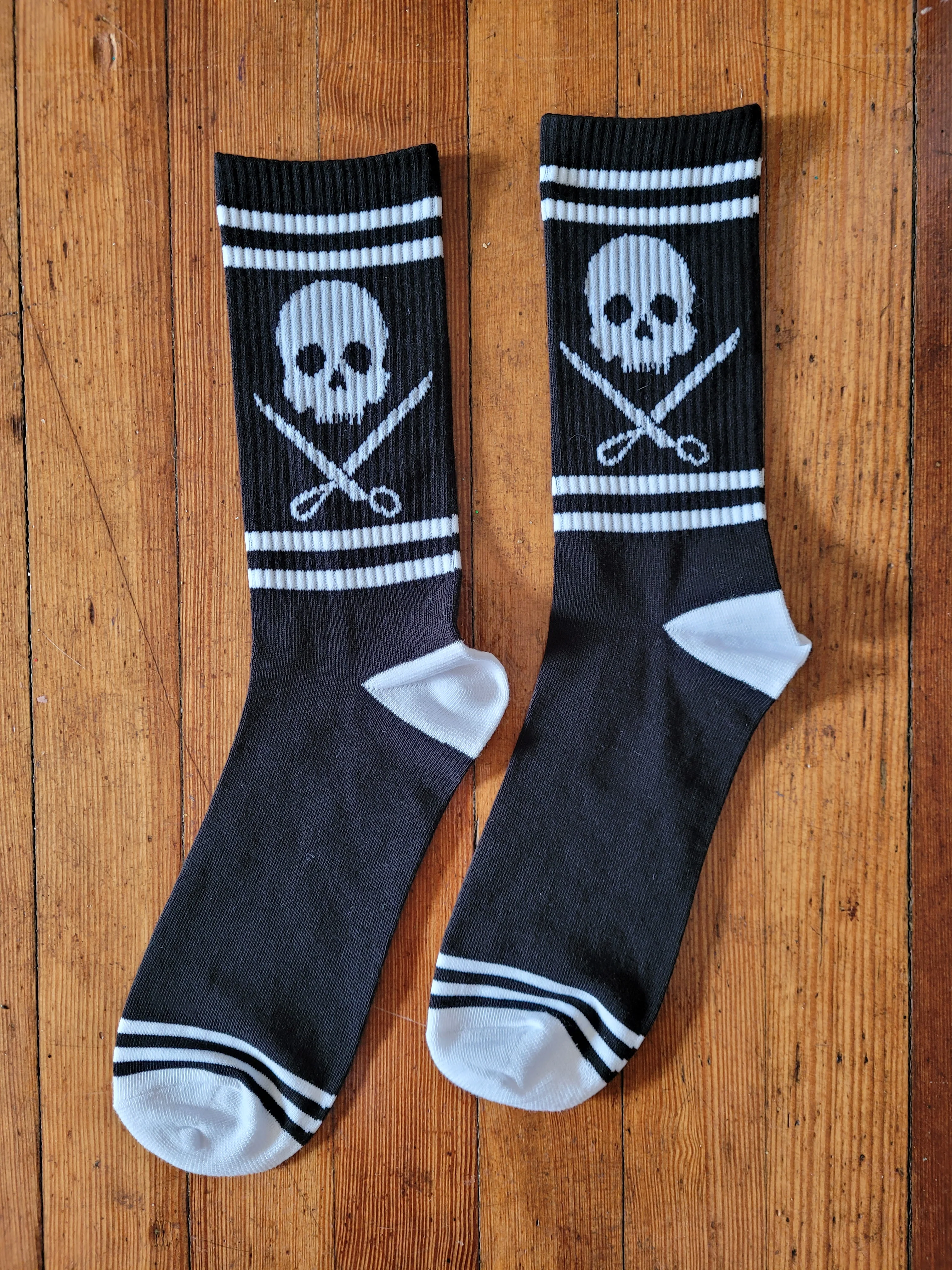 Abernathy's Skull and Scissors Crew Sock - Image 6