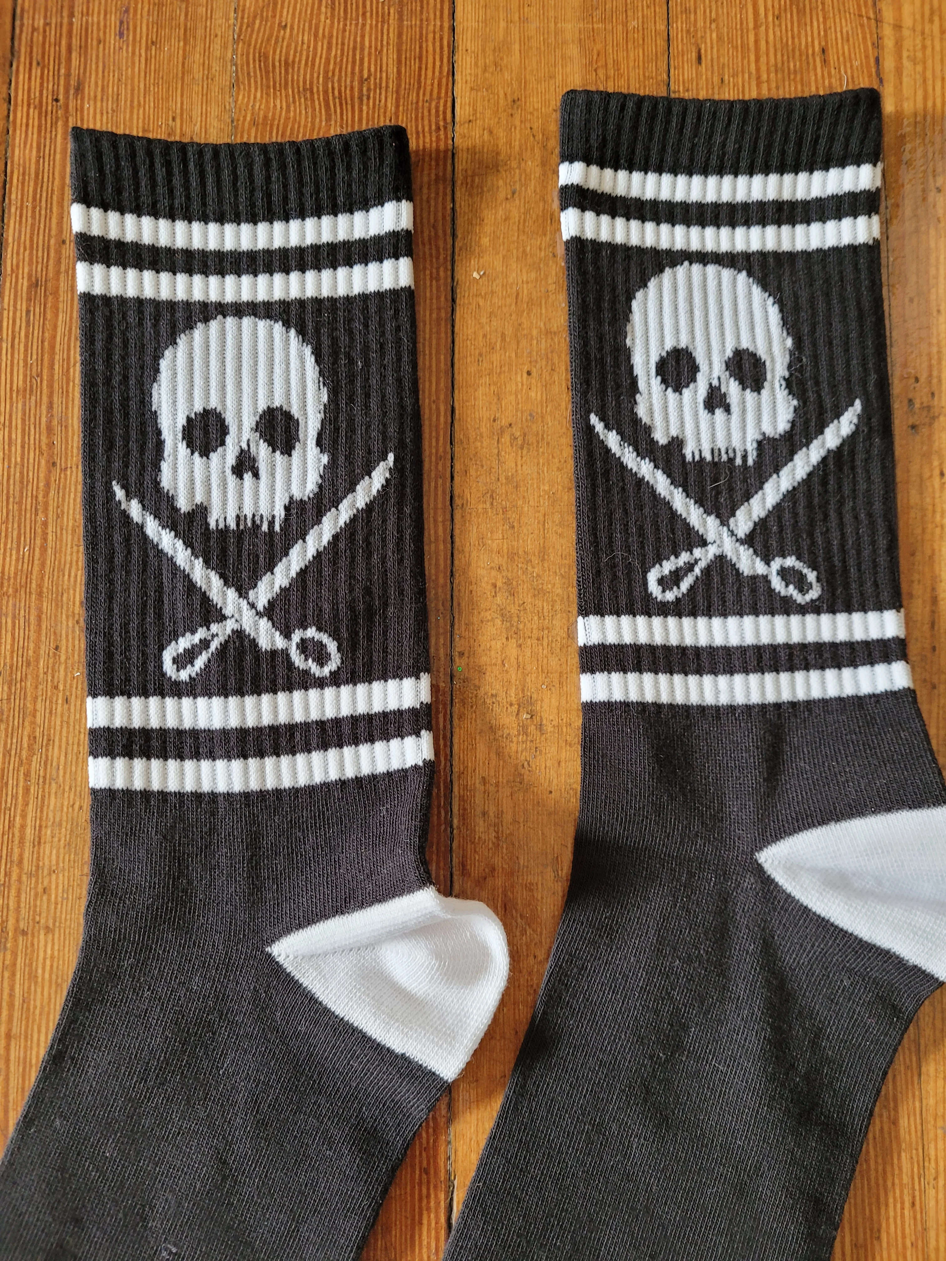 Abernathy's Skull and Scissors Crew Sock - Image 7