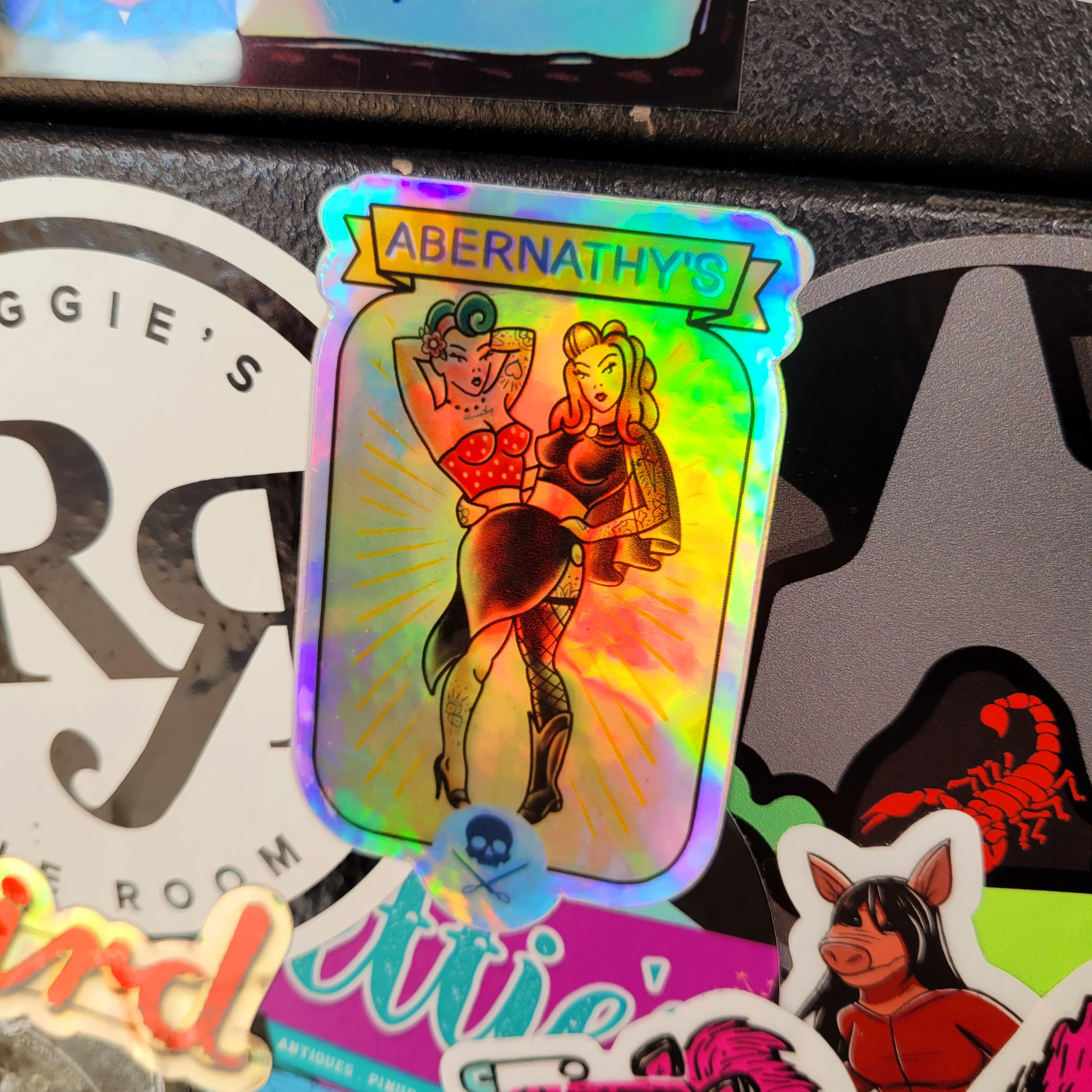 Abernathy's Conjoined Twins Holographic Sticker - Image 4
