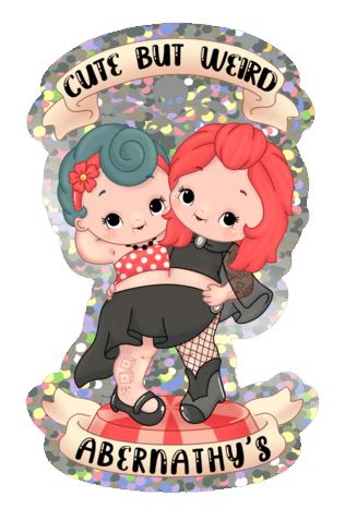 Abernathy's Cute but Weird Glitter Sticker - Image 3