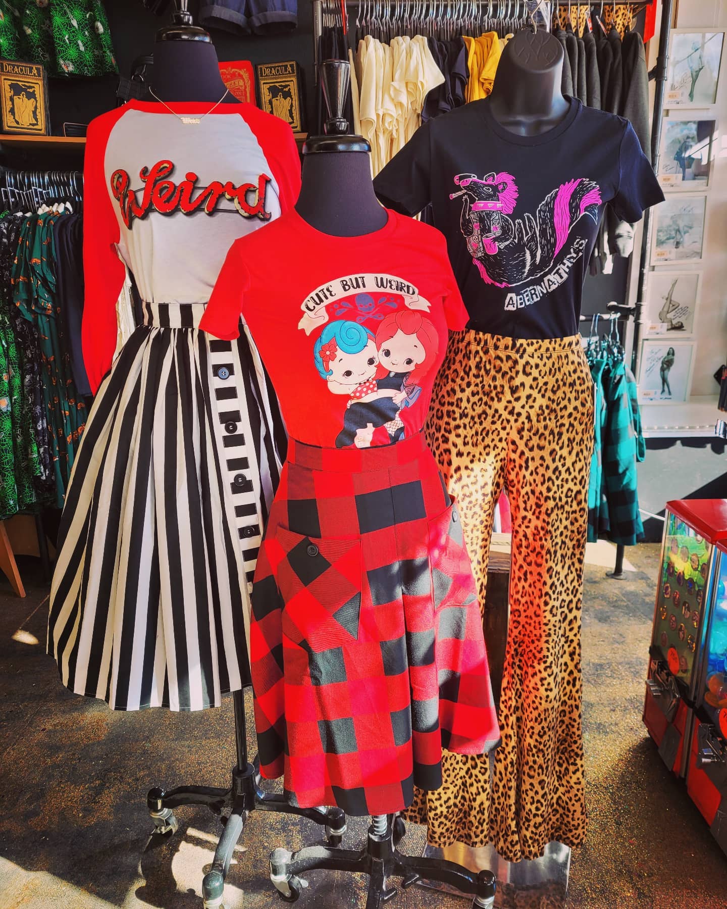 Abernathy's Cute But Weird Red Women's T-Shirt - Image 4