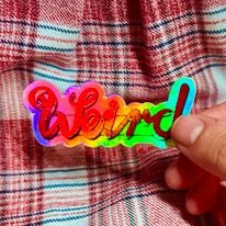 Abernathy's Weird Holographic Sticker - Image 2
