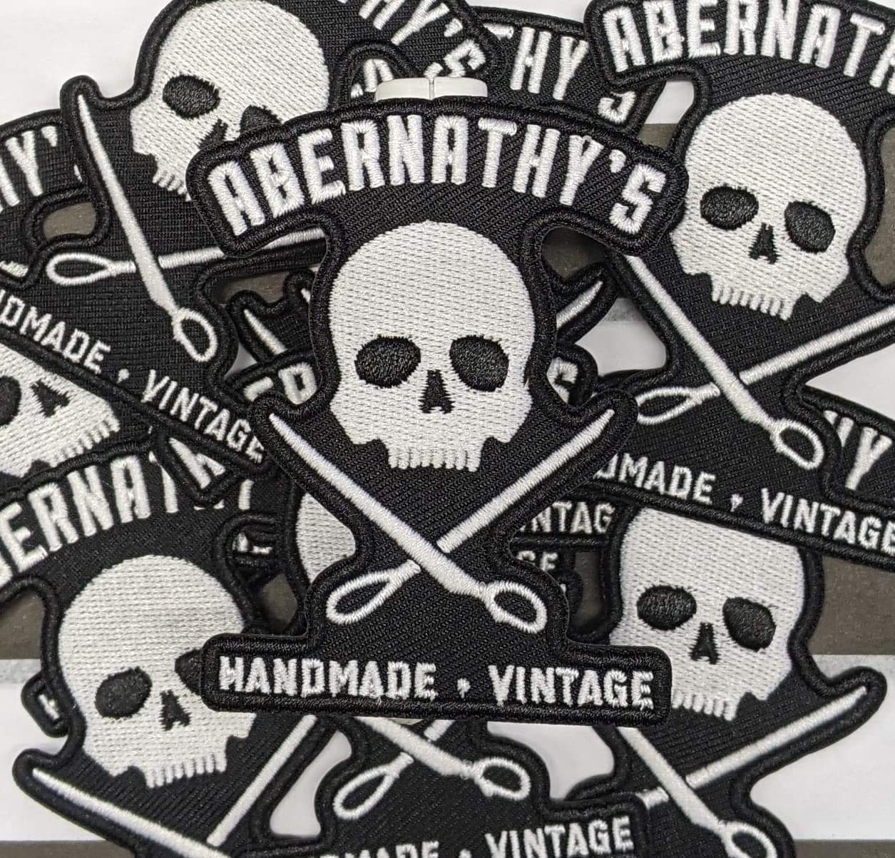 Abernathy's Skull and Scissors Patch - Image 2