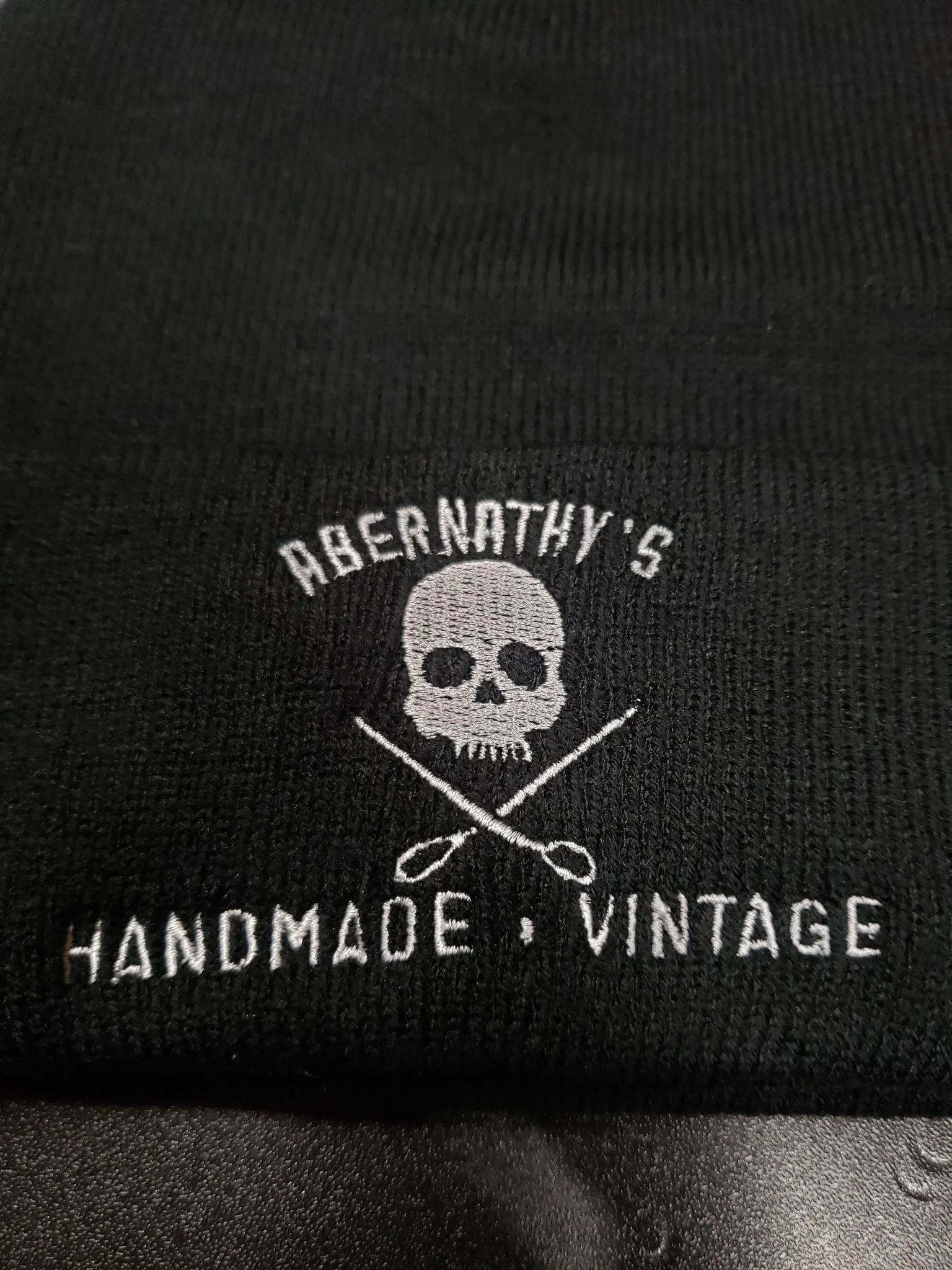 Abernathy's Skull and Scissors Beanie - Image 3