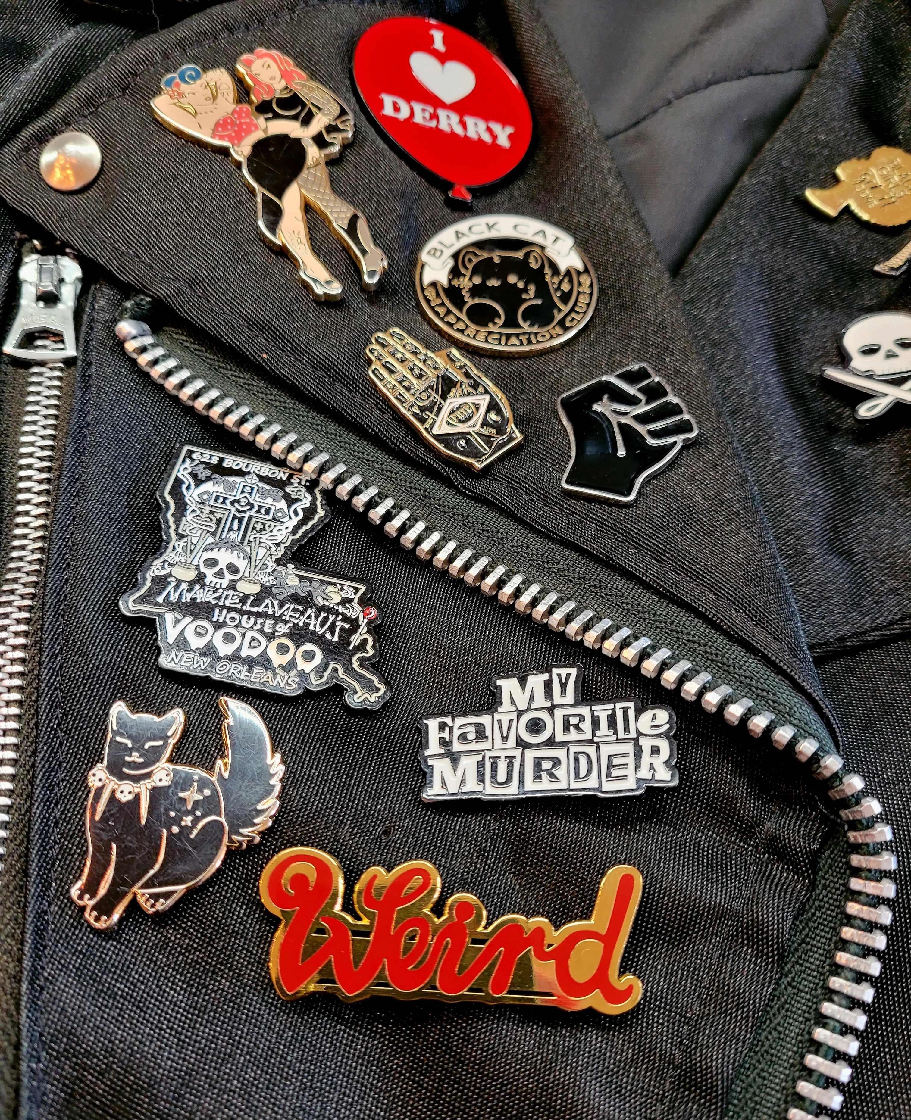 Abernathy's Weird Logo Enamel Pin - Image 3