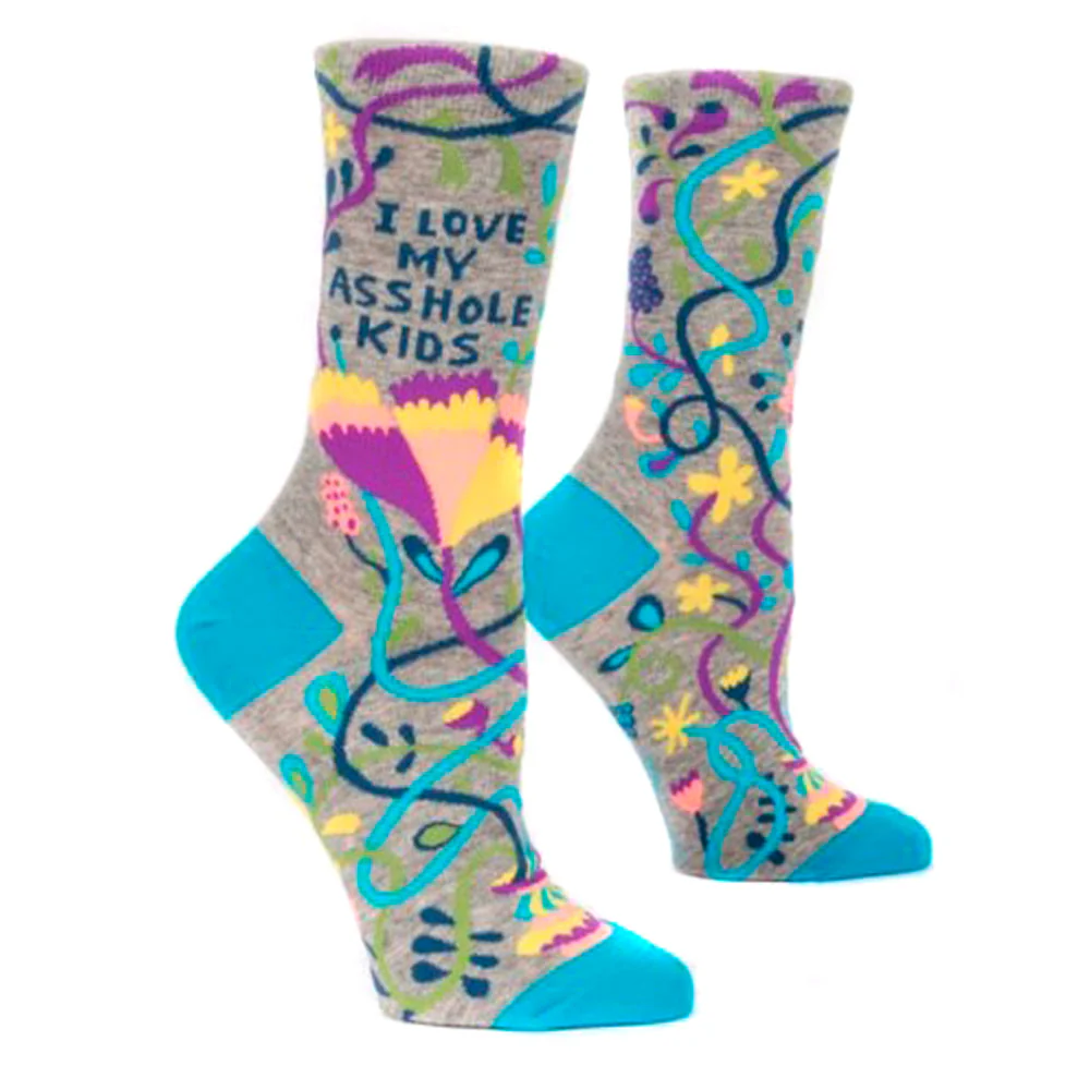 Blue Q - I Love My Asshole Kids Women's Crew Sock