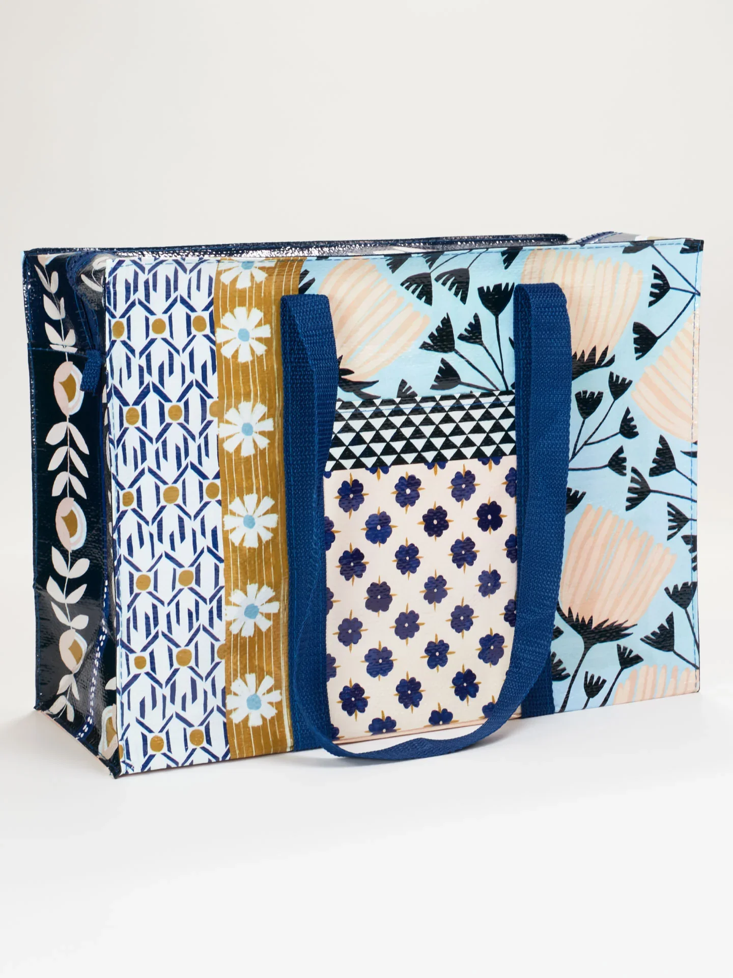 Blue Q Patchwork Shoulder Tote