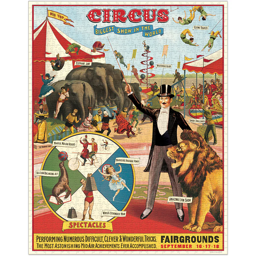 Cavallini & Co Circus 1,000 Piece Puzzle - Image 2