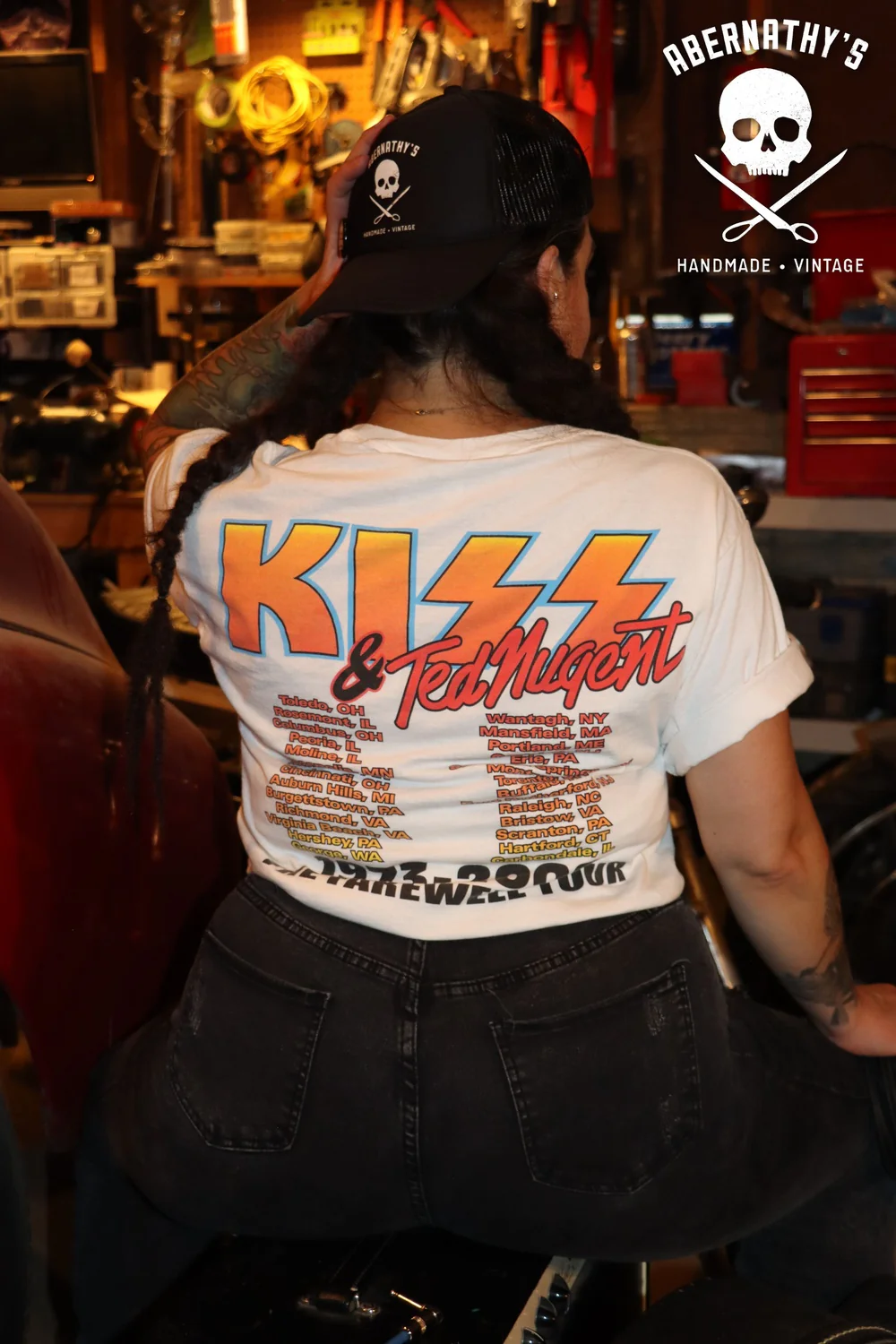 Vintage Y2K KISS Farewell Tour Tshirt - Image 3