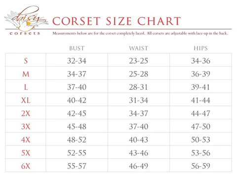 Daisy Corset Top Drawer Black Satin Double Steel Boned Curvy Cut Waist Cincher - Image 4