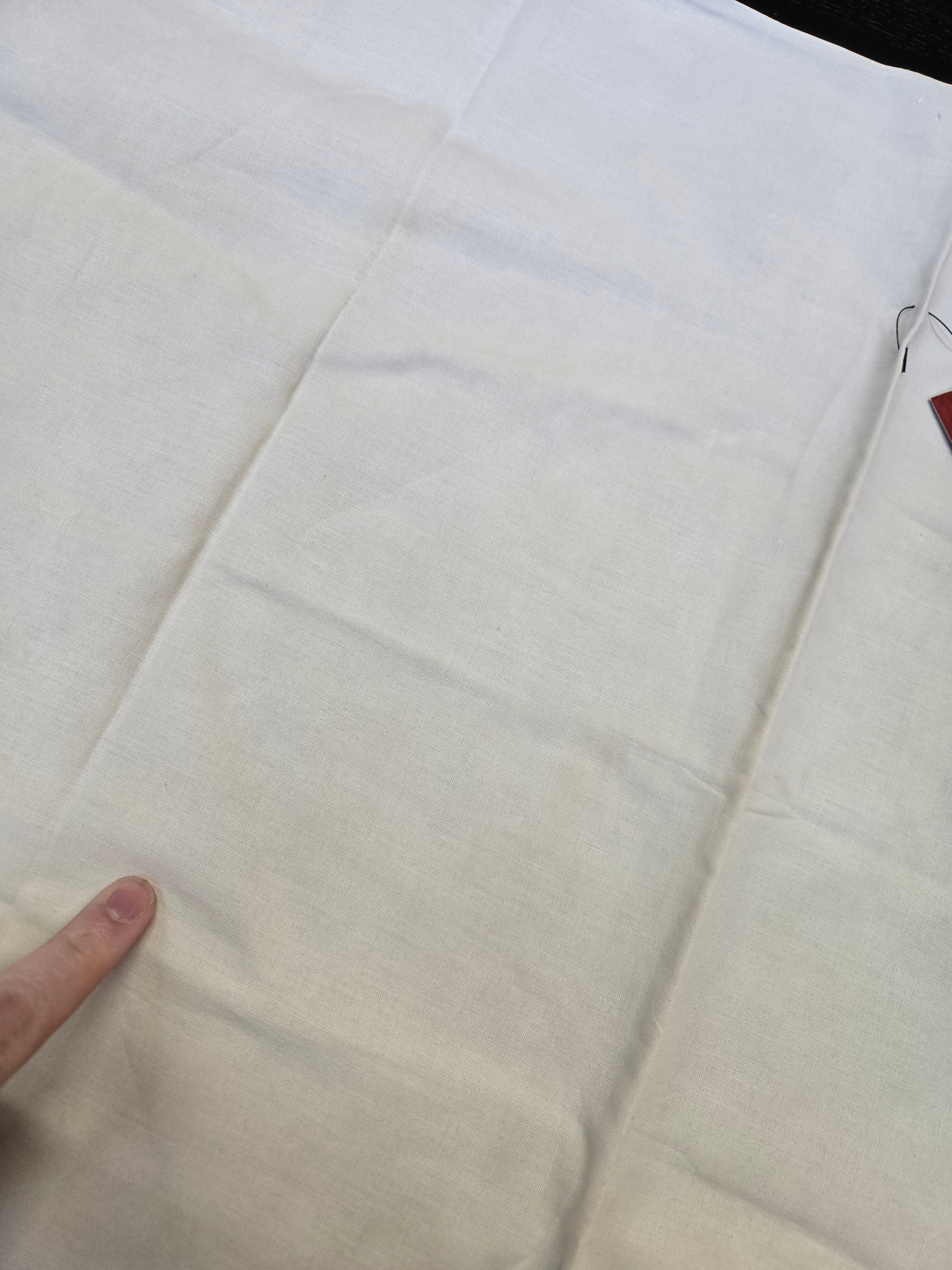 Vintage Cross Stitch Pillowcase with Lace Trim - Image 3