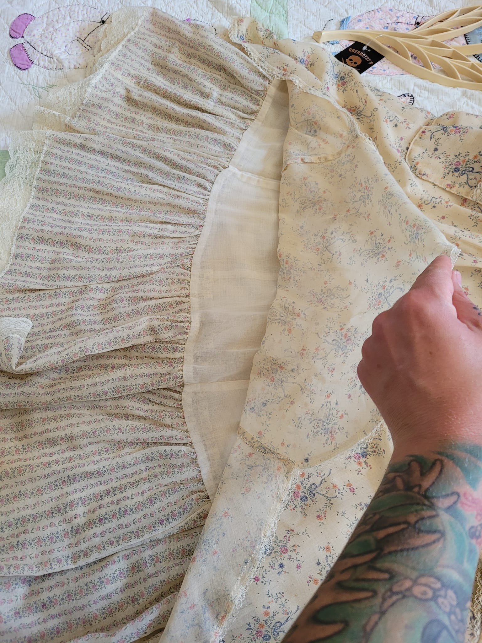 Gunne Sax 70s Tan Top and Skirt Set - Image 19