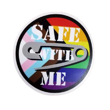 Blue Ribbon Lounge Safe With Me Sticker - Image 2