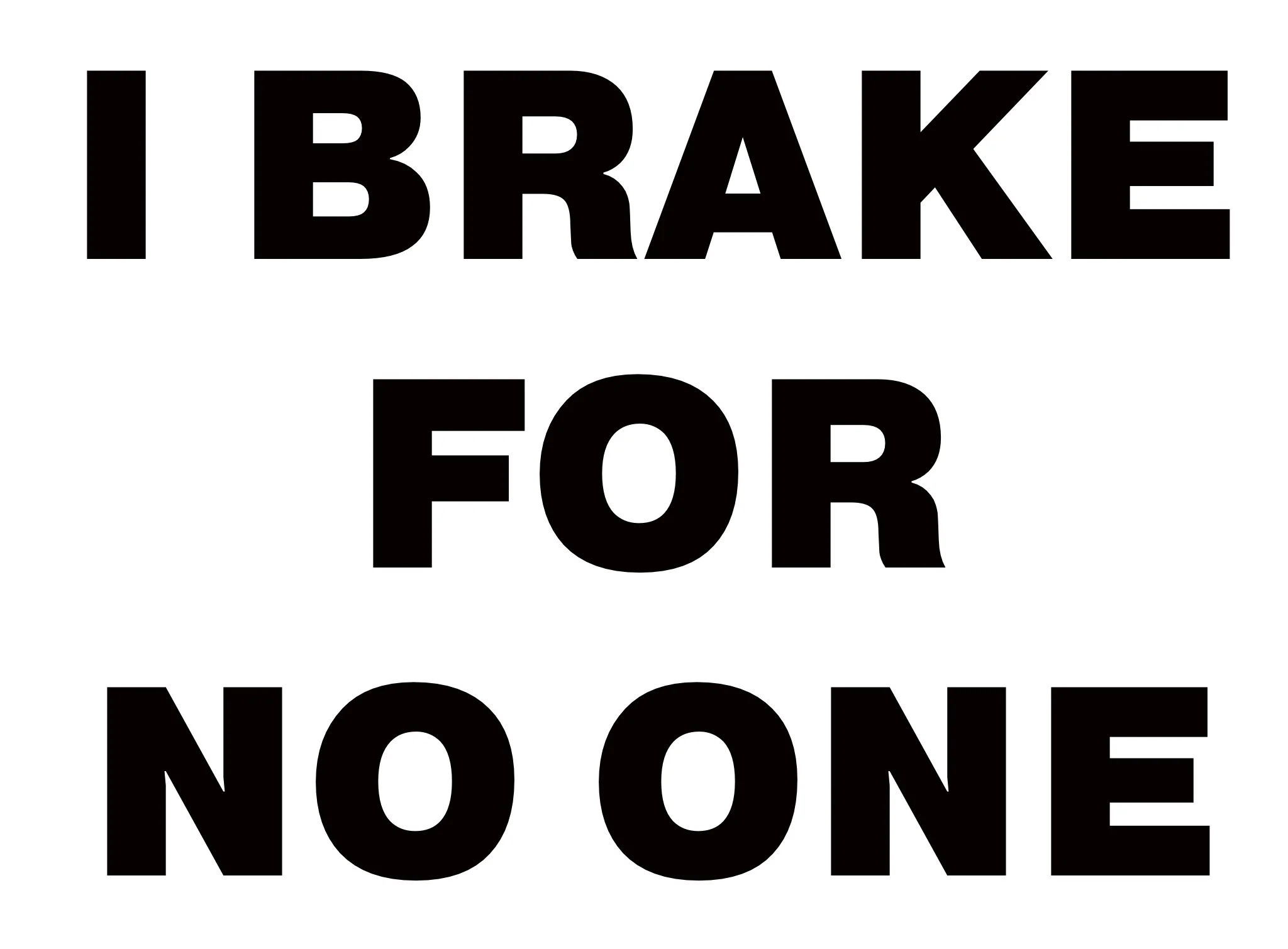Raised By Movies Elvira Mistress of the Dark 'I brake for no one' sticker - Image 3