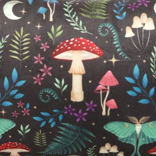 Rectangular Dark Forest Print Cushion - Image 4