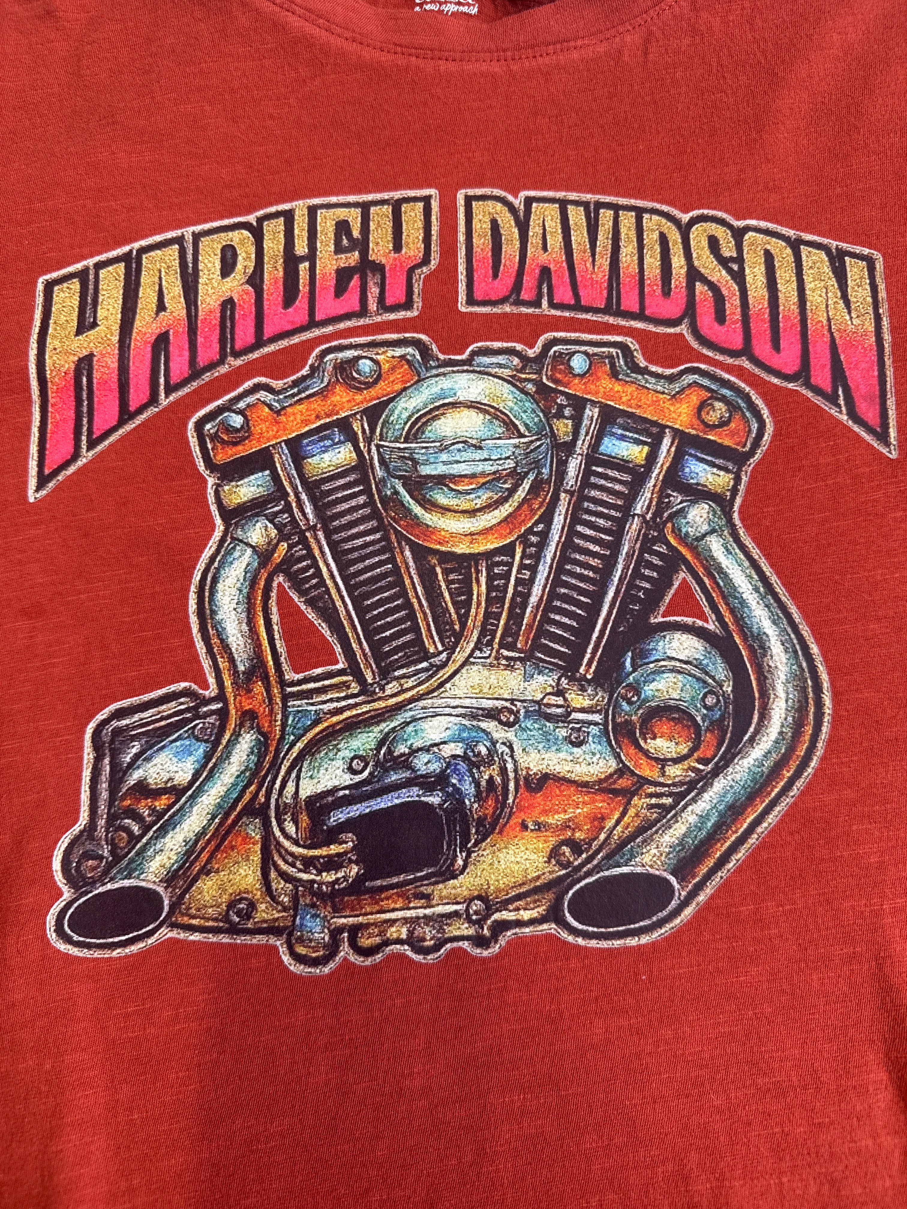 Red's Retro Harley Heat Transfer T shirt - Image 3