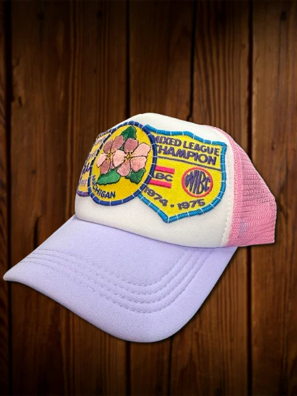 Reds Vintage Pink Patch Hat - Michigan - Image 3