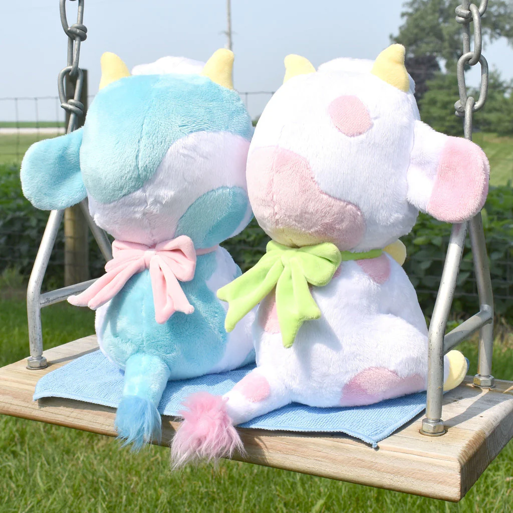Bright Bat Embroidery Flaw Shortcake the Strawberry Cow Plushie - Image 3