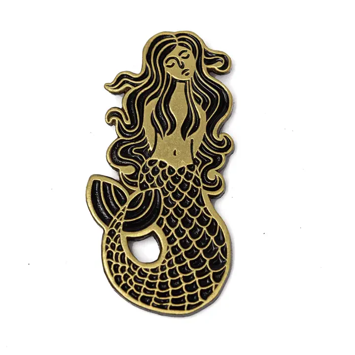 These Are Things Golden Mermaid Enamel Pin