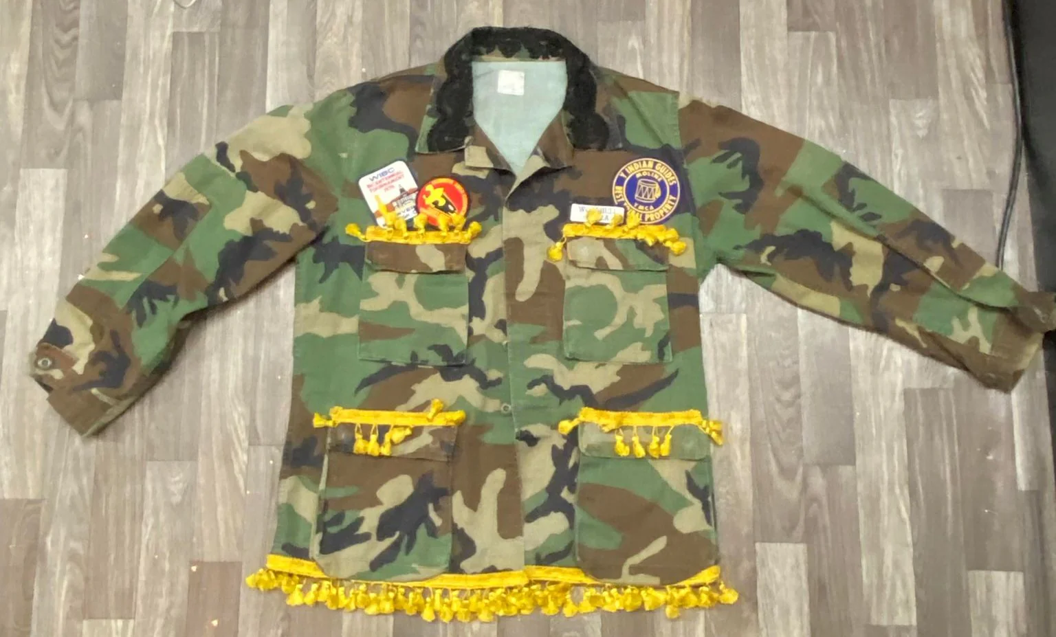 Unforgiven Upcycled Camo Jacket - Image 3