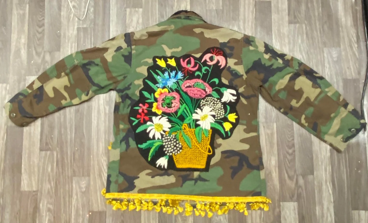 Unforgiven Upcycled Camo Jacket - Image 4