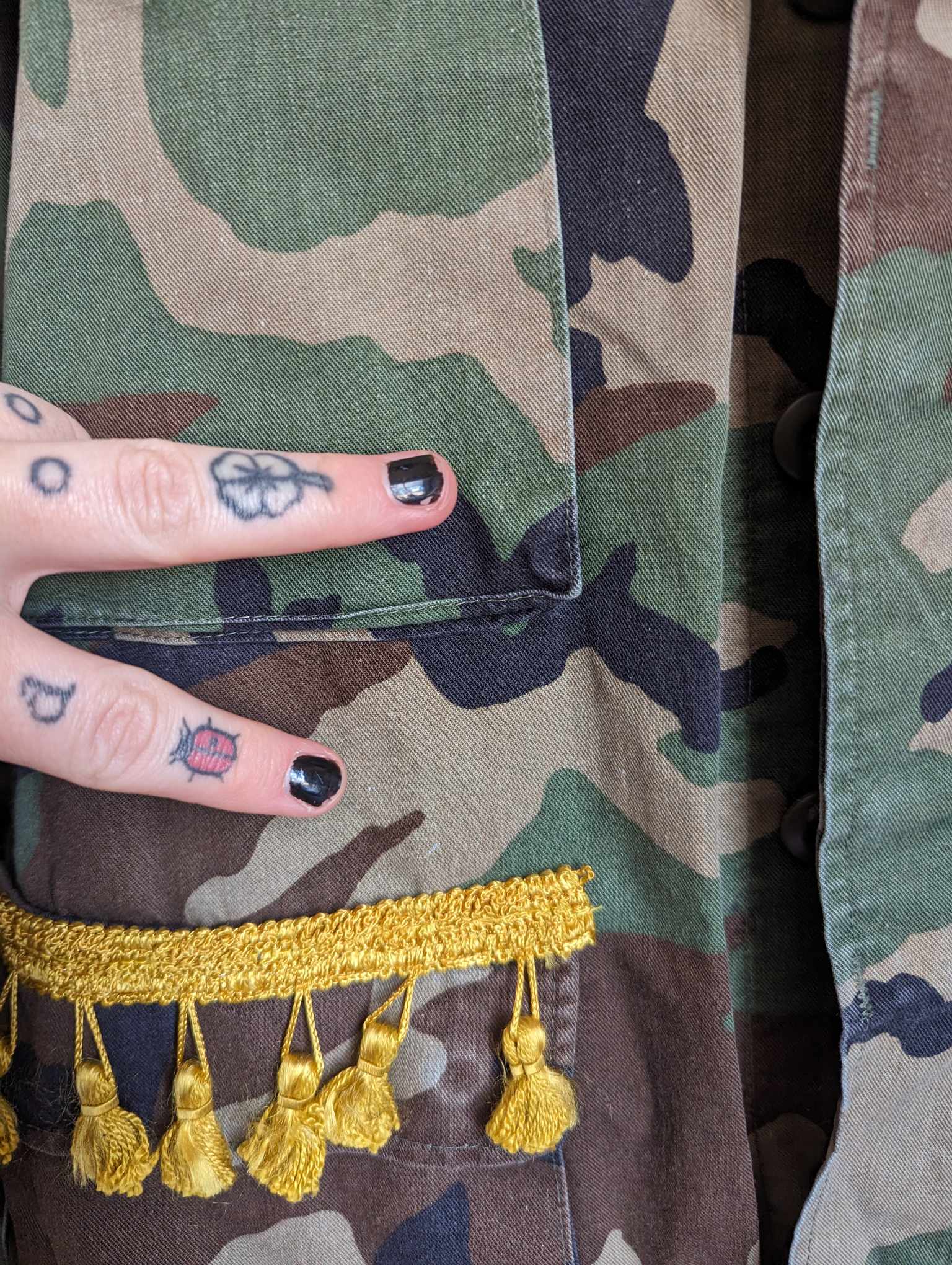 Unforgiven Upcycled Camo Jacket - Image 5