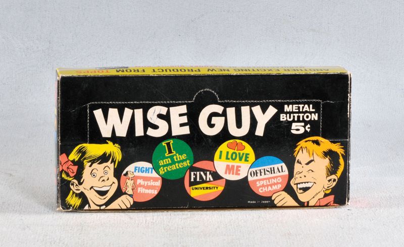 Vintage 1960 Topps Wise Guy Support Sloppiness Button - Image 3