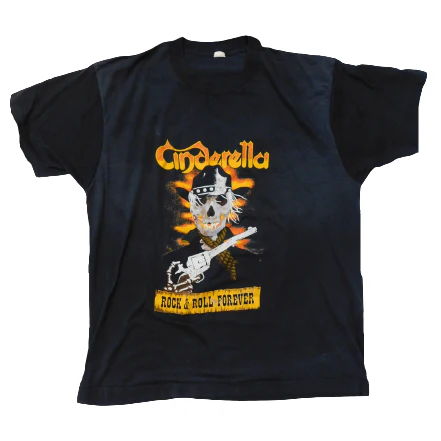 Vintage 1980's Cinderella Tour Tshirt - Image 4