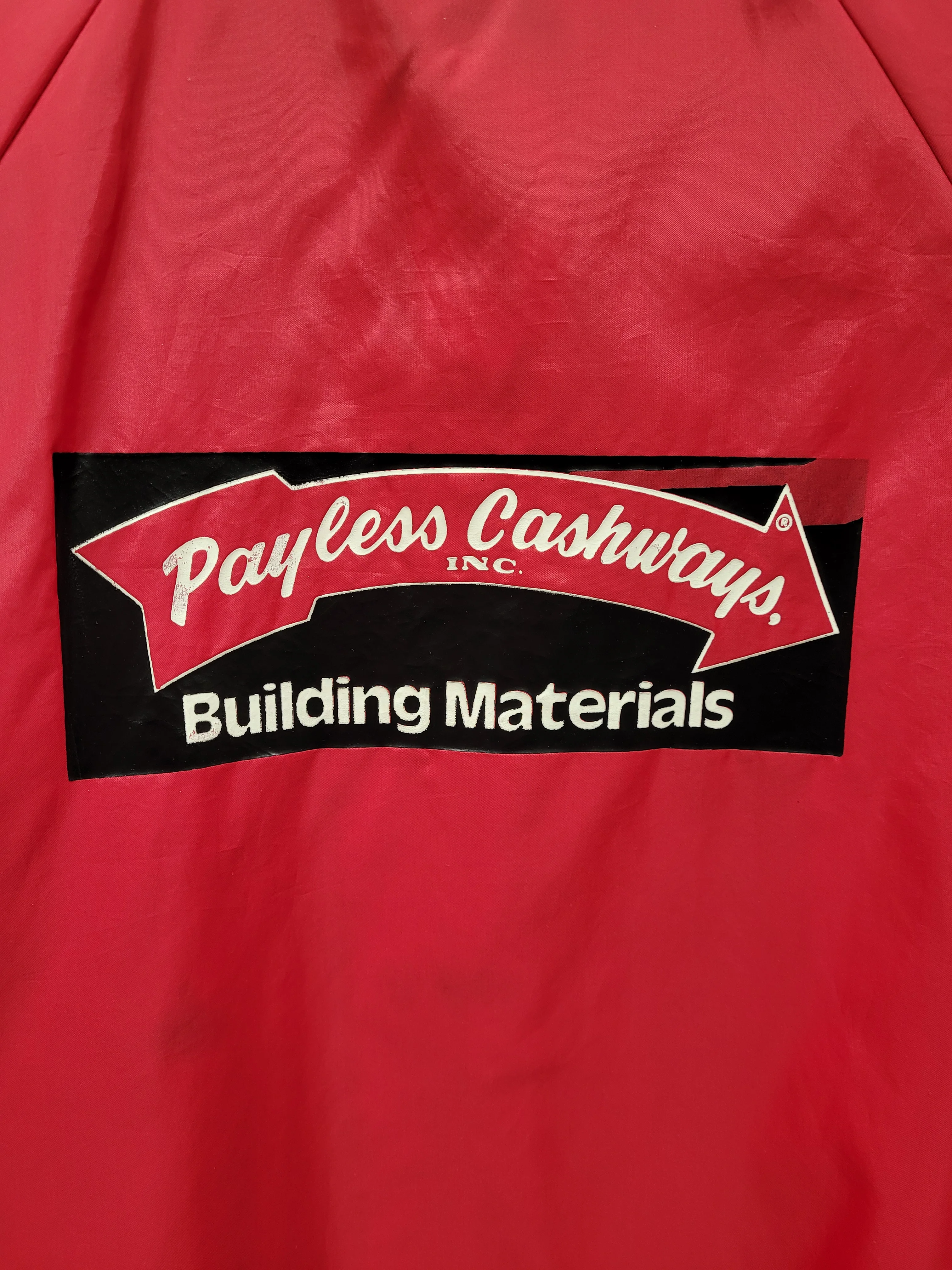 Vintage 1970s Payless Cashways Red Silk Jacket - Image 7