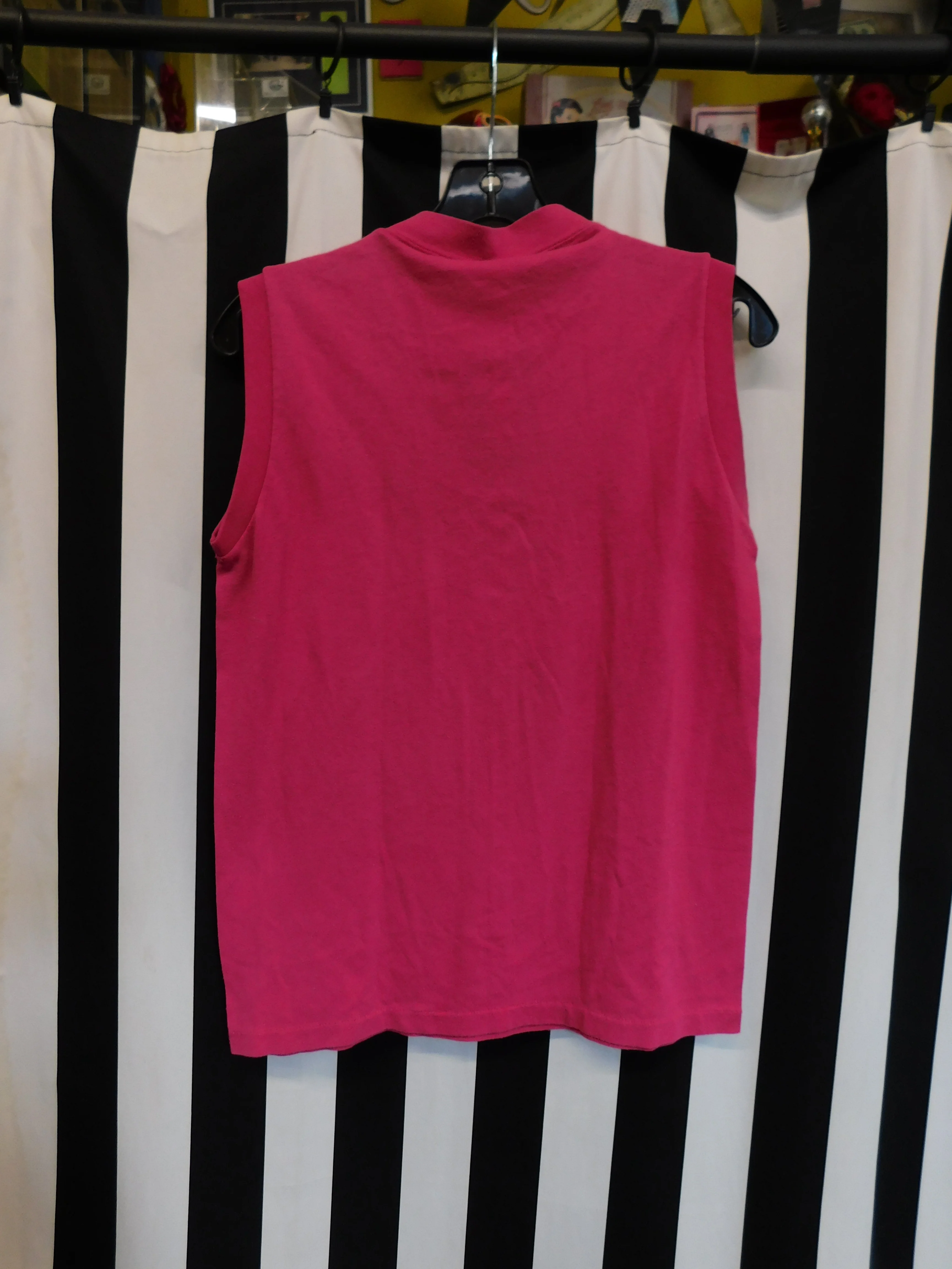 Vintage 1980's Hot Pink Elder Garden Tank - Image 5