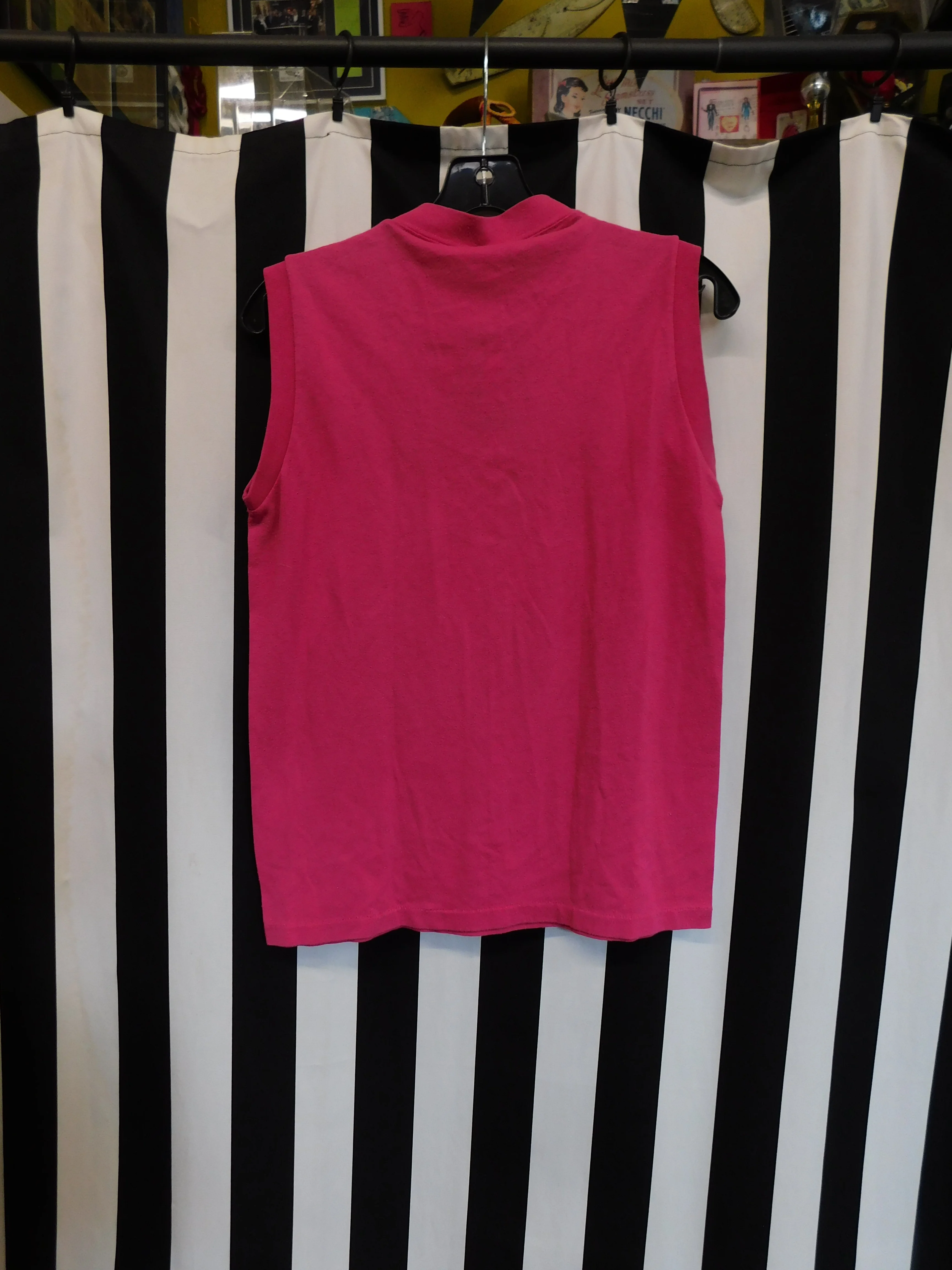 Vintage 1980's Hot Pink Elder Garden Tank - Image 6