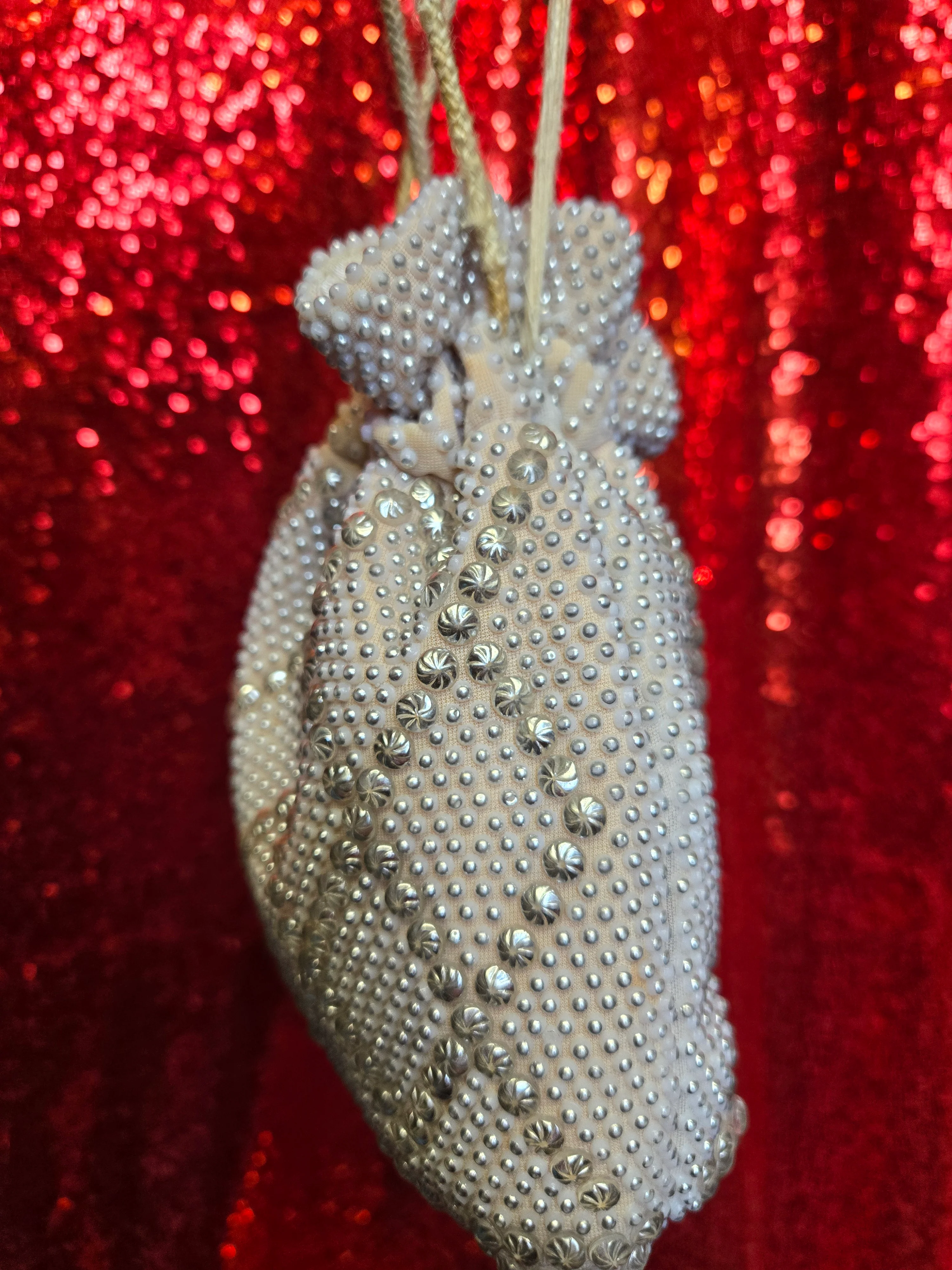 Vintage Golden Name Draw string pouch bag - Image 6