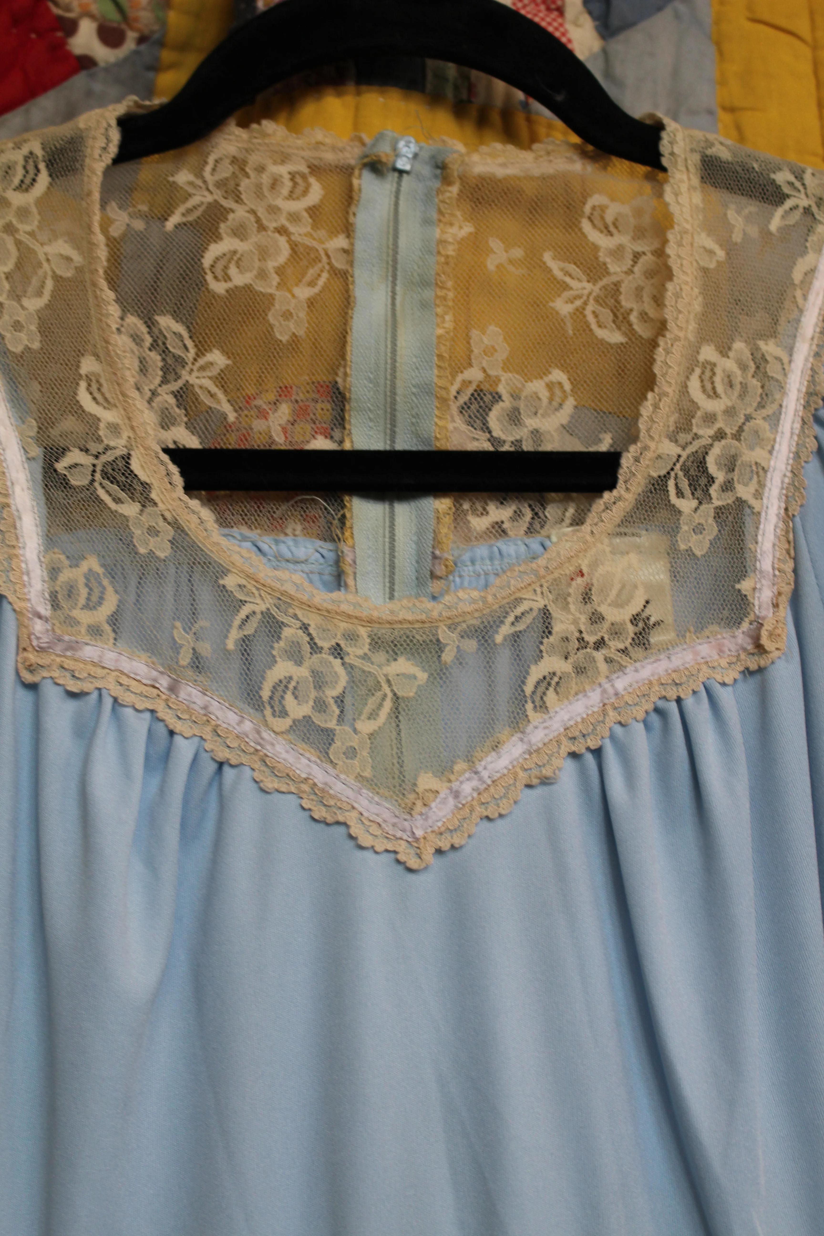 Vintage Jody T of California Sky Blue Prairie Dress - Image 5