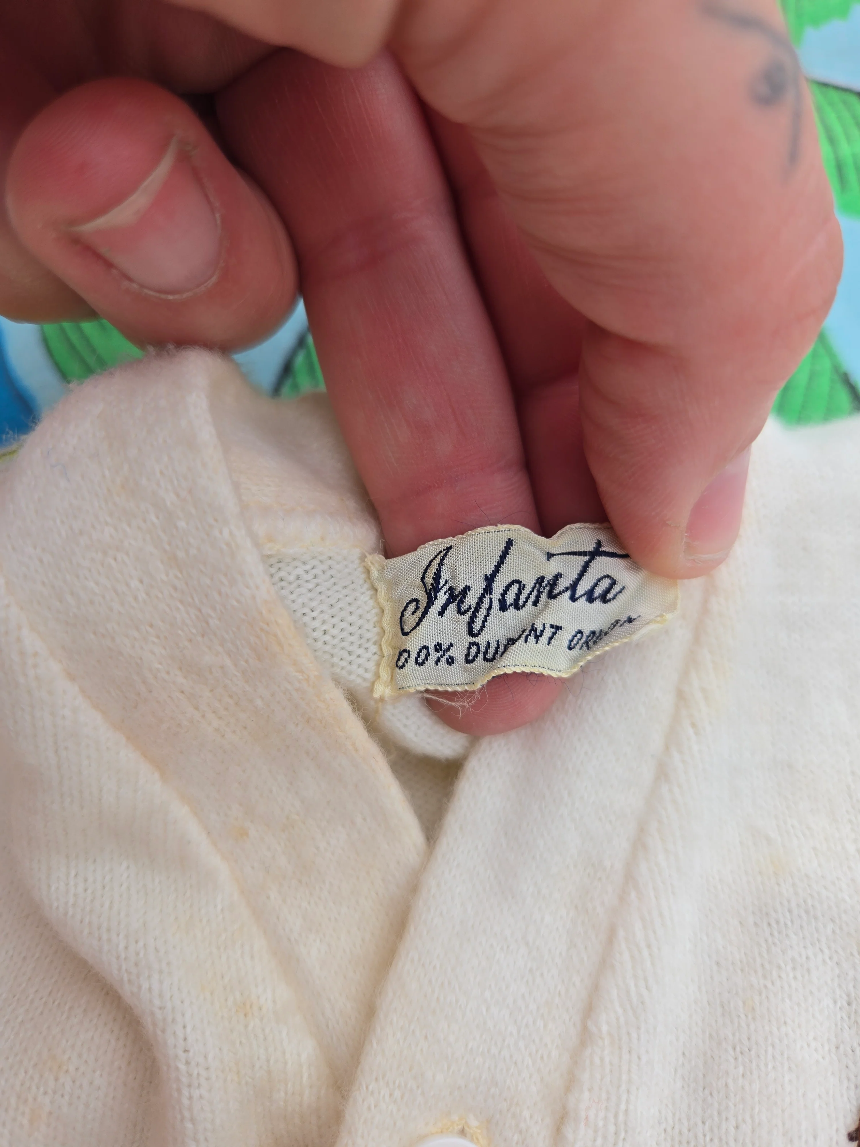Vintage kids mitten sweater - Image 4