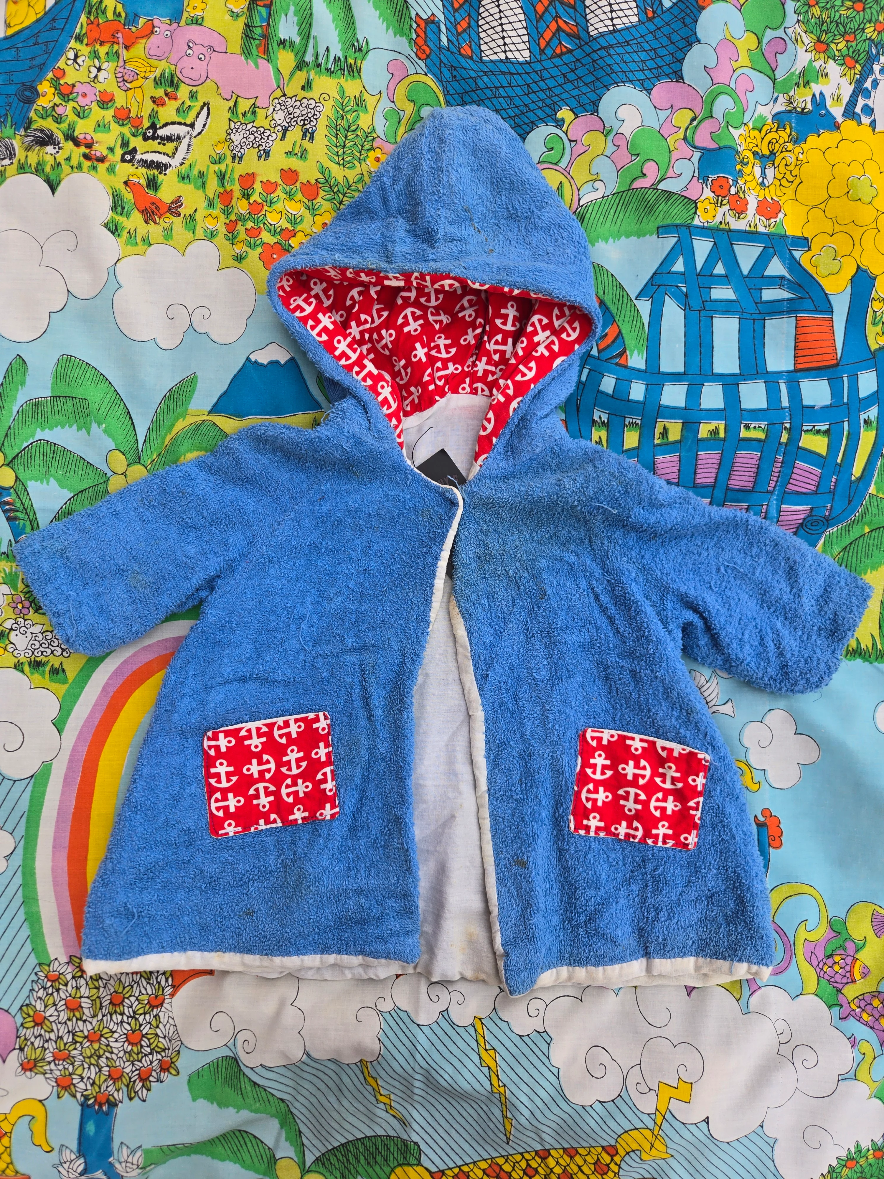 Vintage kids terry cloth robe
