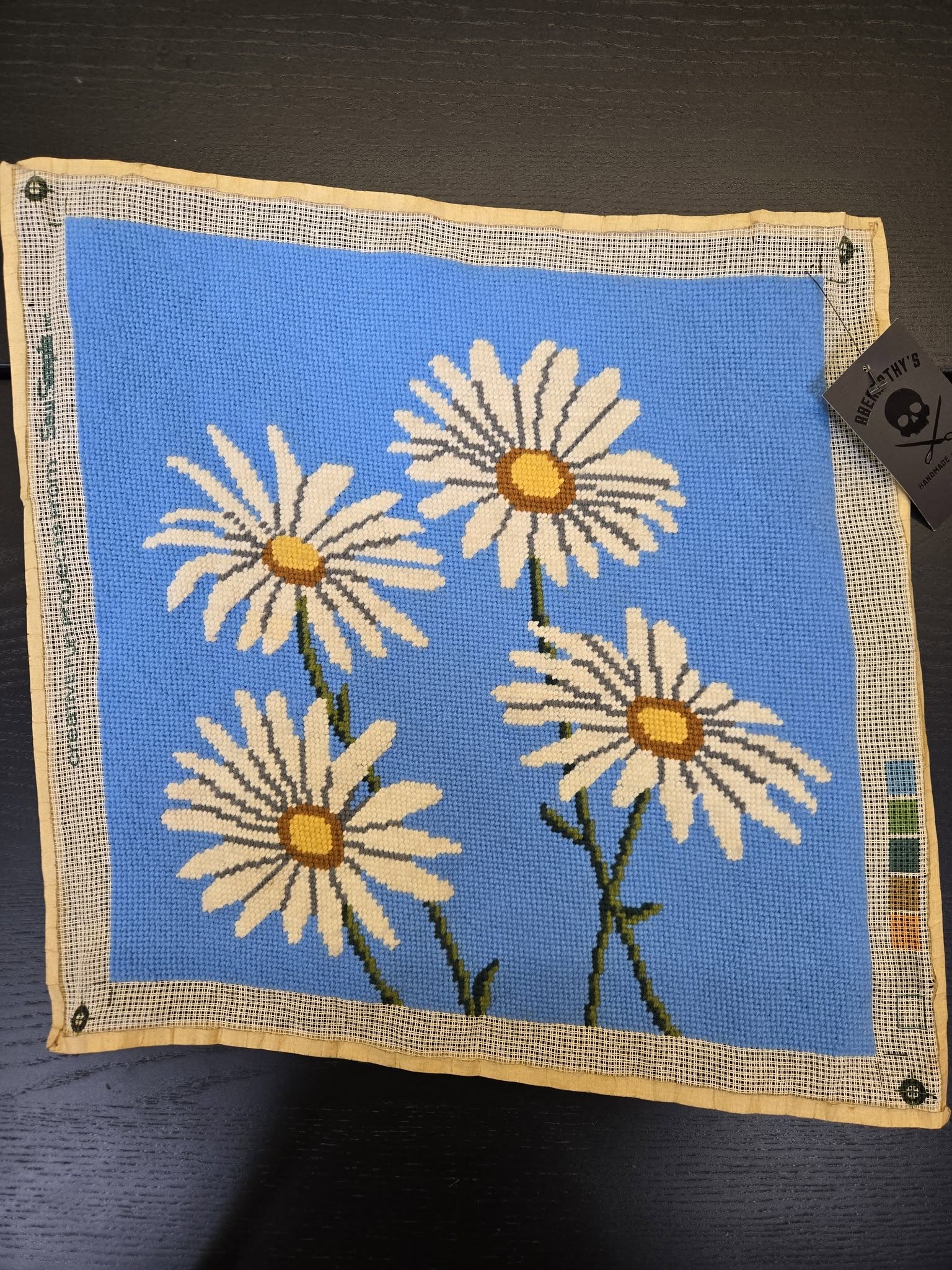 Vintage Large Daisy Cross Stitch - Image 2