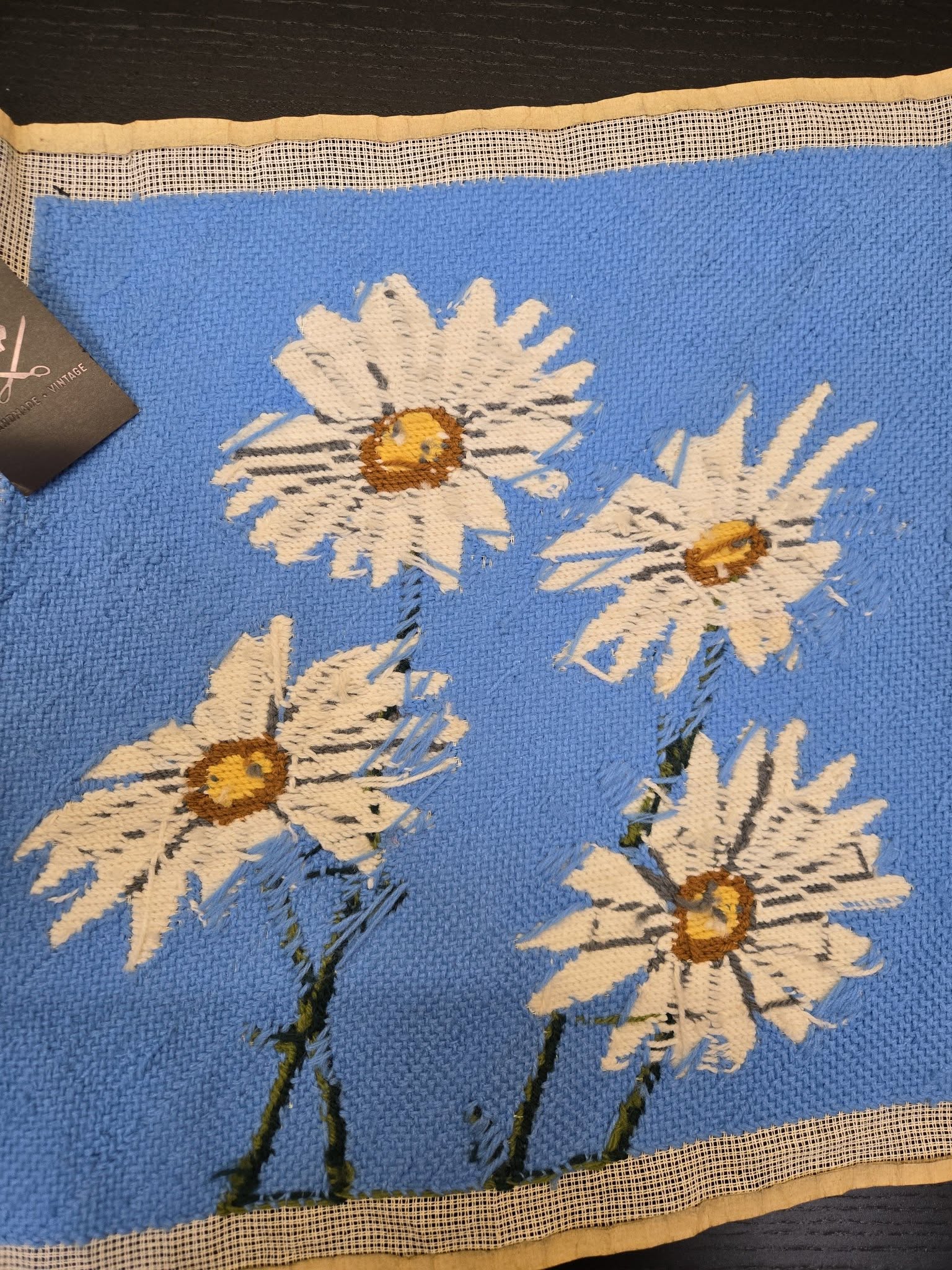 Vintage Large Daisy Cross Stitch - Image 4