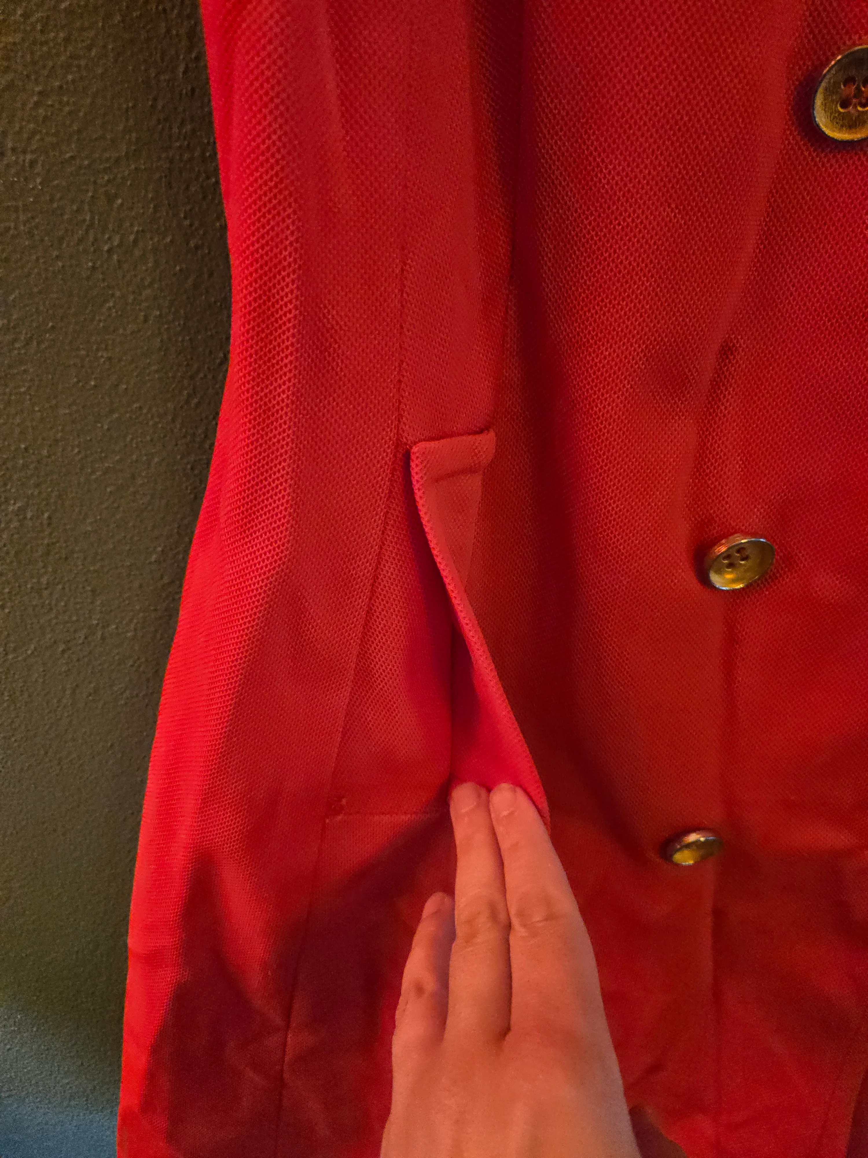 Vintage Orange Button Dress - Image 6