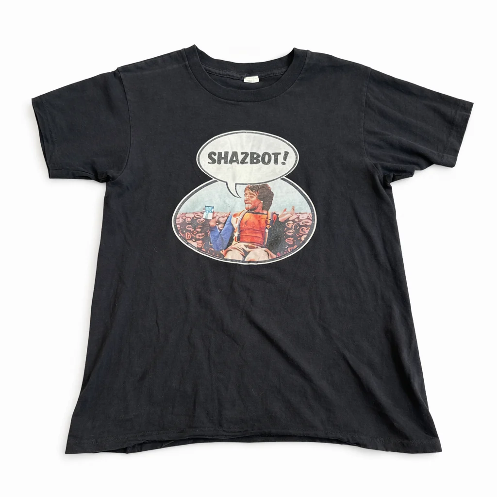 Vintage 70s Shazbot Mork & Mindy Black Tshirt