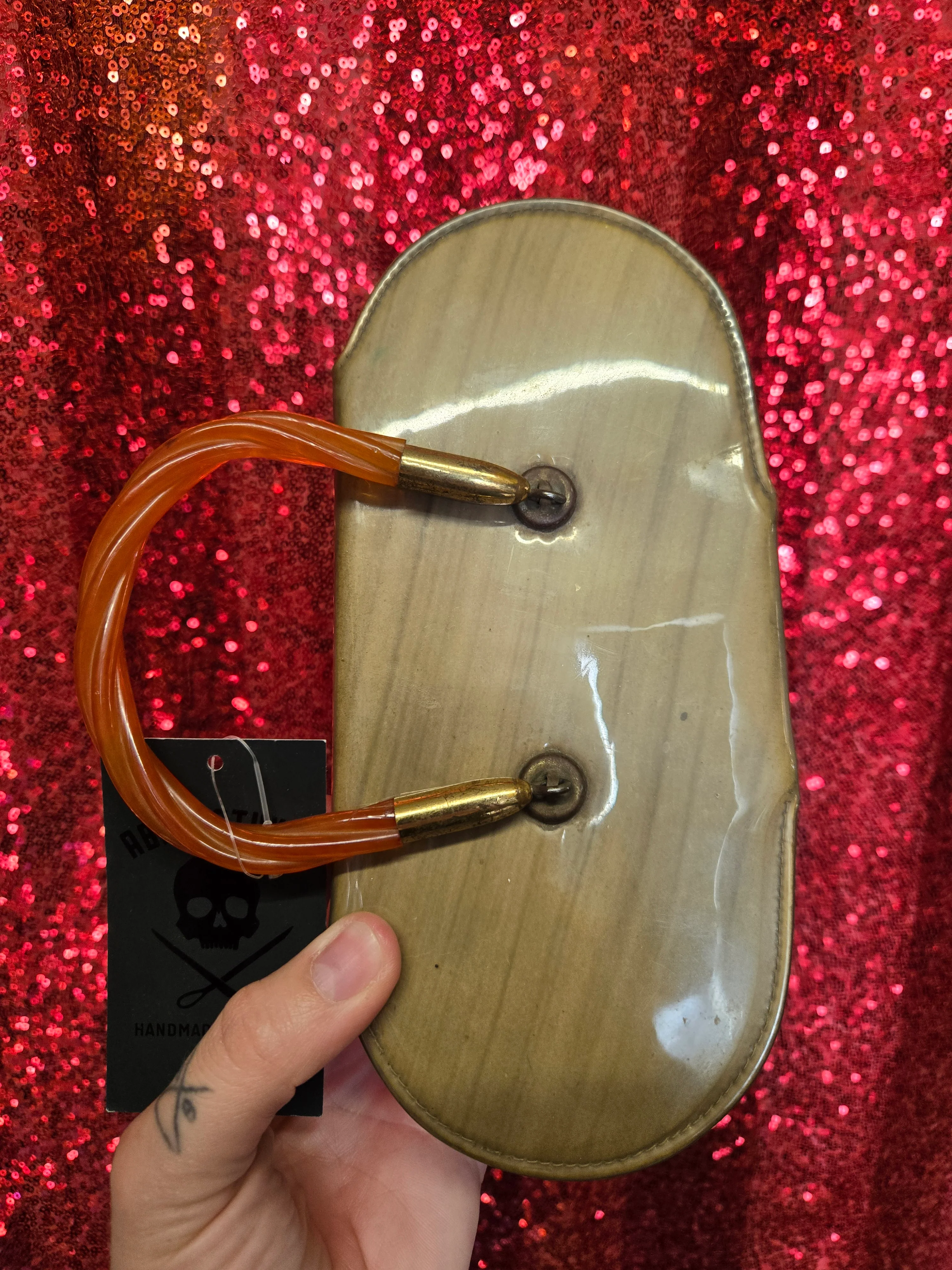 Vintage Vinyl and Aluminum Box Bag - Image 8